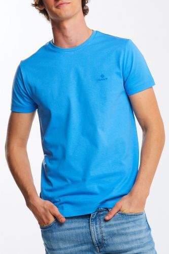 Gant Tričko Gant Contrast Logo Ss T-Shirt 2053004-321-Ga-445-L Modrá L