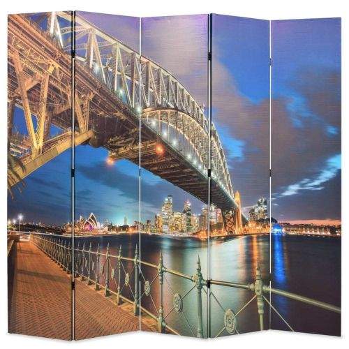 shumee Skládací paraván 200 x 170 cm Přístavní most v Sydney