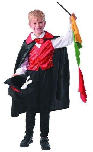 MaDe Šaty na karneval - malý kouzelník 120-130