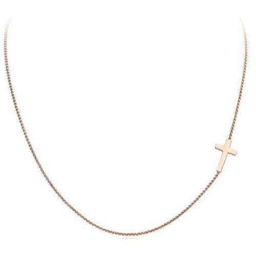 Amen Růžově pozlacený stříbrný náhrdelník Pray, Love CLCR3 stříbro 925/1000
