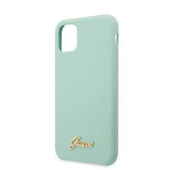 Guess GUHCN58LSLMGGR Guess Silicone Vintage Zadní Kryt pro iPhone 11 Pro Green