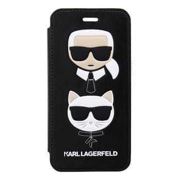 Karl Lagerfeld KLFLBKI8KICKC Karl Lagerfeld Choupette Book Pouzdro Black pro iPhone 7/8/SE2020