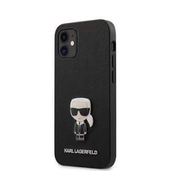 Karl Lagerfeld KLHCP12SIKMSBK Karl Lagerfeld Saffiano Iconic Kryt pro iPhone 12 mini 5.4 Black