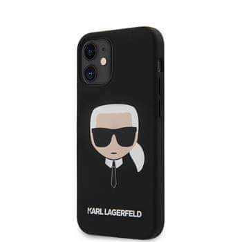 Karl Lagerfeld KLHCP12SSLKHBK Karl Lagerfeld Head Silikonový Kryt pro iPhone 12 mini 5.4 Black