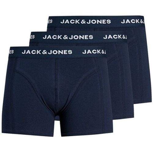 Jack&Jones 3 PACK - pánské boxerky JACANTHONY 12171946 Blue Nights (Velikost XL)
