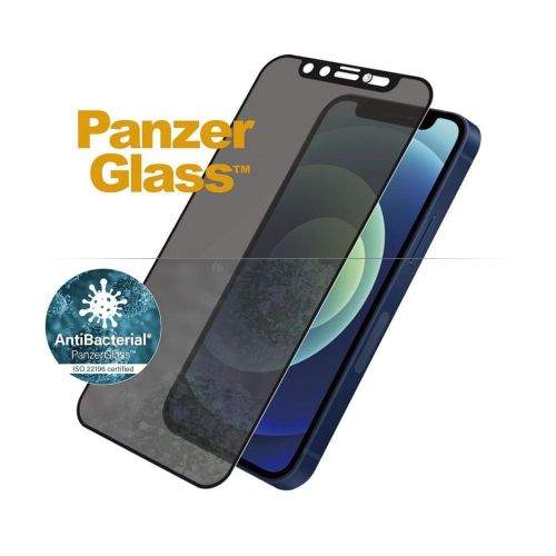 PanzerGlass Edge-to-Edge Privacy Antibacterial pro Apple iPhone 12 mini se Swarowski CamSlider P2716, černé