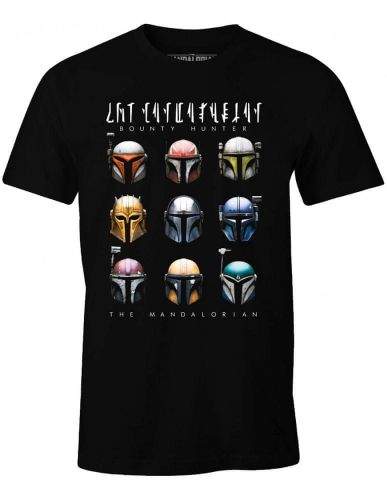 Grooters Pánské tričko Star Wars - Mandalorian Helmets Velikost: M