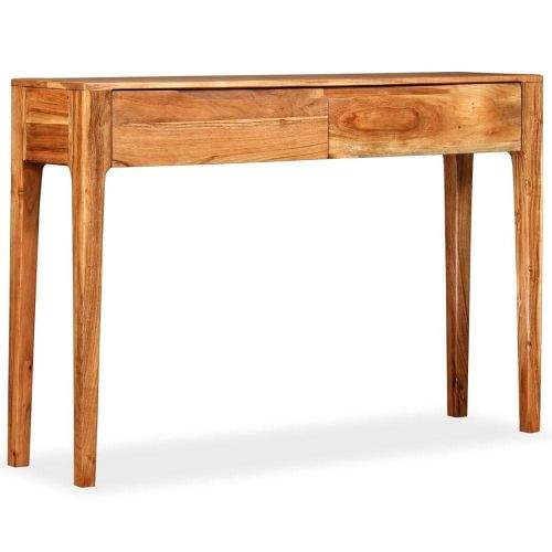 shumee Konzolový stolek z masivního dřeva 118 x 30 x 80 cm