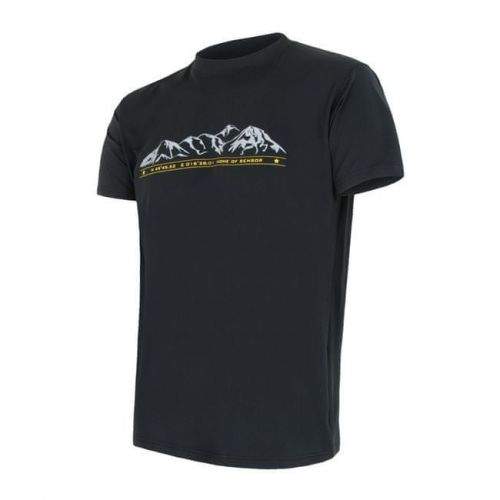 Sensor Coolmax Fresh PT Mountains pánské tričko kr. rukáv black M