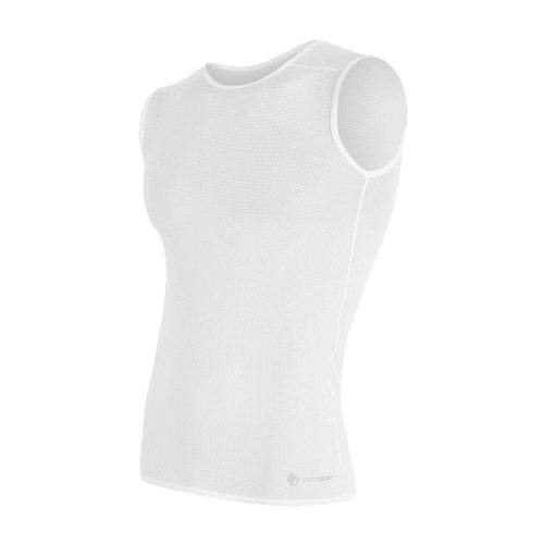 Sensor Coolmax Air pánské triko bez rukávů - bílá white L