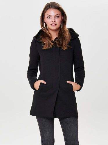 ONLY černý kabát s kapucí Sedona XS