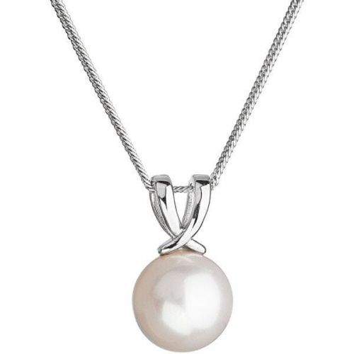 Evolution Group Stříbrný náhrdelník s pravou říční perlou 22032.1 (řetízek, přívěsek) stříbro 925/1000