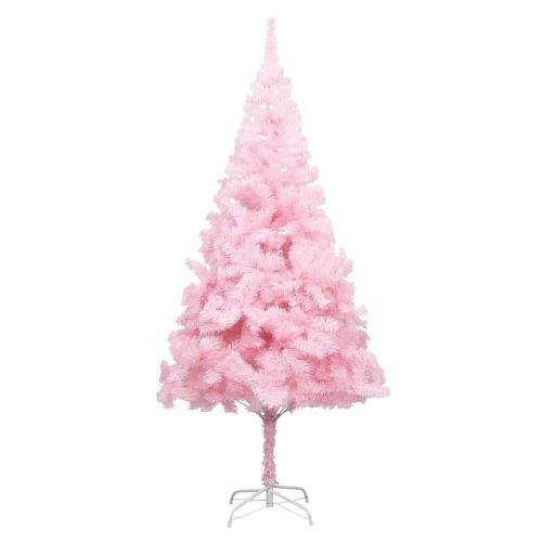 shumee Umělý vánoční stromek se stojanem růžový 210 cm PVC
