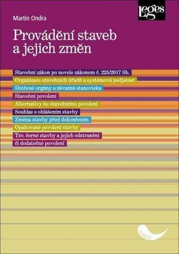Martin Ondra: Provádění staveb a jejich změn
