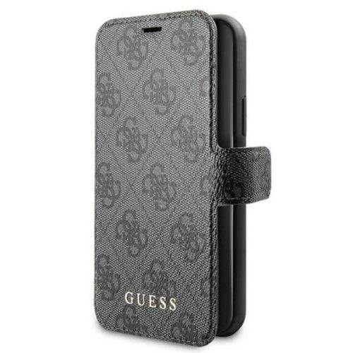 Guess (GUFLBKSN614GG) Peňaženkový obal Apple iPhone 11 černý