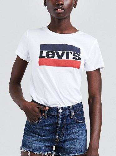 Levi's bílé dámské tričko s potiskem XS
