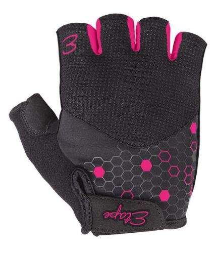 Etape - dámské rukavice BETTY, černá/růžová S