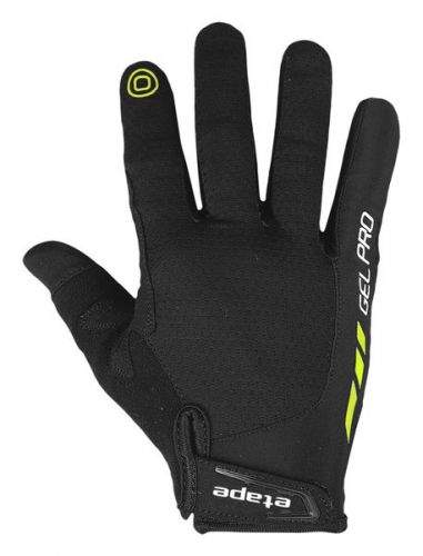 Etape - pánské rukavice SPRING+, černá/limeta S