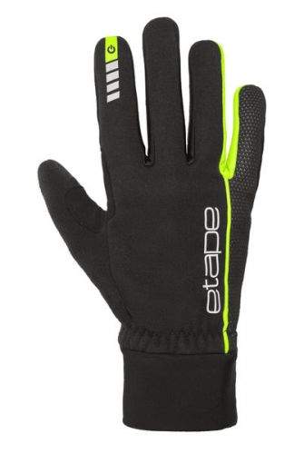 Etape – rukavice PEAK WS+, černá/žlutá fluo S
