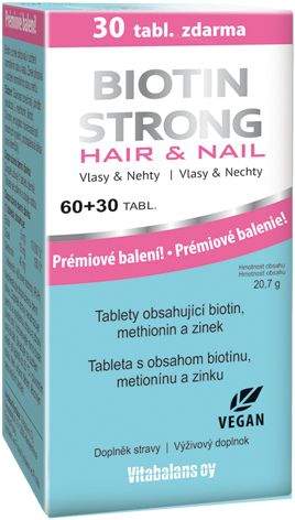 Vitabalans Biotin Strong Hair&Nail 60+30 tablet