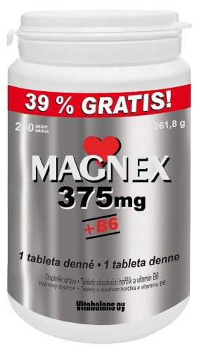 Vitabalans Magnex 375 mg +B6 tbl.250