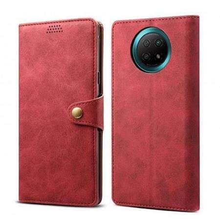 Lenuo Leather pro Xiaomi Redmi Note 9T, červené