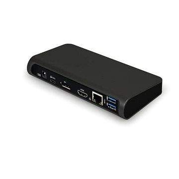 PORT CONNECT Dokovací stanice 8v1 USB-C, dual video, Ethernet, Display Port, audio, USB 3.0 (901903)