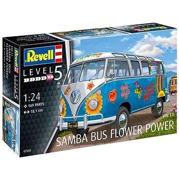 Revell Plastic ModelKit auto 07050 - VW T1 Samba Bus "Flower Power" (4009803070506)