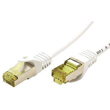 OEM S/FTP patchkabel Cat 7, s konektory RJ45, LSOH, 25m, bílý
