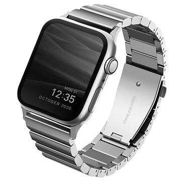 Uniq Strova Apple Watch článkový ocelový řemínek 44/42MM