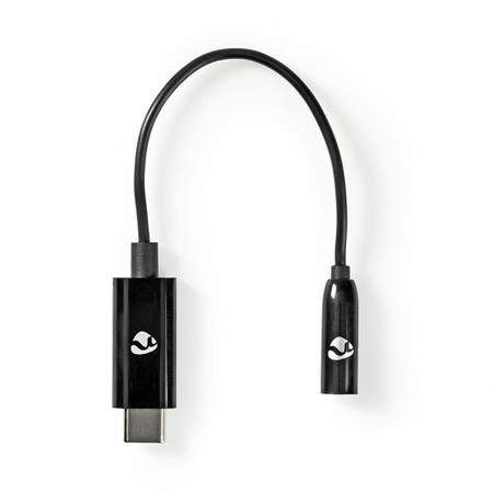 NEDIS KERR s.r.o. Nedis CCBW65950BK015 - USB-C Adaptér | USB-C Zástrčka – 3,5 mm Zásuvka | 0,15 m | Černý