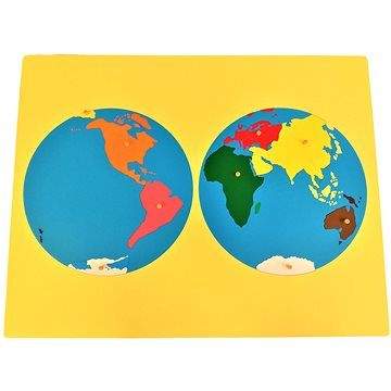Moyo Montessori Puzzle - mapa světa - bez rámečku