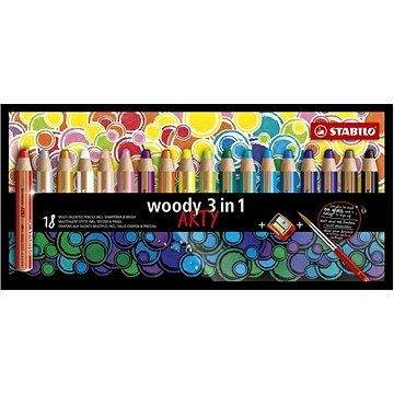 Stabilo Woody ARTY 3 in 1 18 různých barev