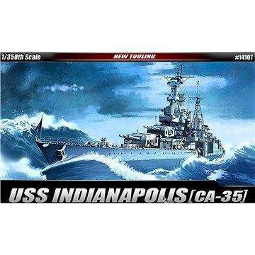 Academy Model Kit loď 14107 - USS CA-35 Indianapolis