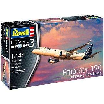 Revell Plastic ModelKit letadlo 03883 - Embraer 190 Lufthansa New Livery