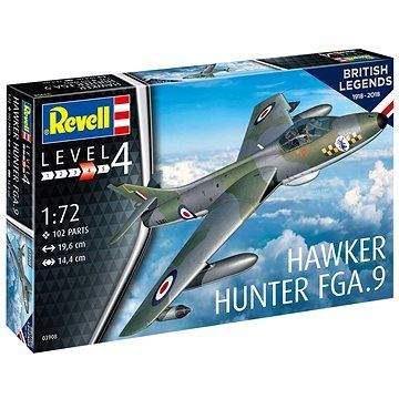 Revell Plastic ModelKit letadlo 03908 - 100 Years RAF: Hawker Hunter FGA.9