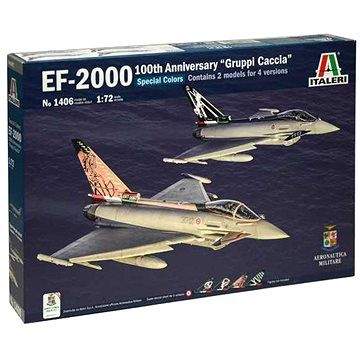 Italeri Model Kit letadlo 1406 - EF-2000 100th Anniversary "Gruppi Caccia" Special Colors