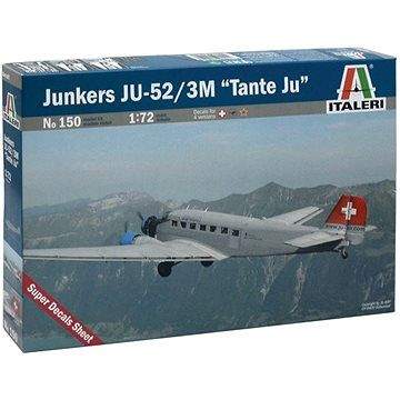 Italeri Model Kit letadlo 0150 - Junkers Ju-52 3/M "Tante Ju"
