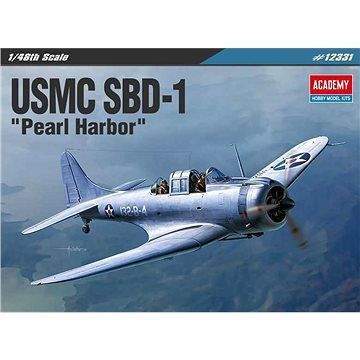 Academy Model Kit letadlo 12331 - USMC SBD-1 "Pearl Harbor"
