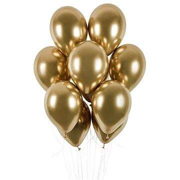 Smart Balónky Chromované 50 ks zlaté lesklé - průměr 33 cm