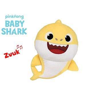 Mikro Trading Baby Shark Spandex 27cm, na baterie se zvukem žlutý