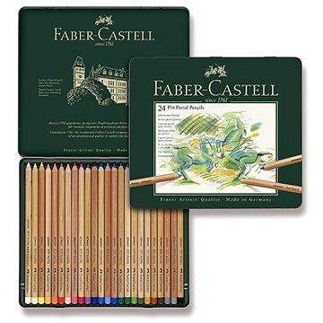Pastelky Faber-Castell Pitt Pastell v plechové krabičce, 24 barev
