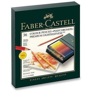 Pastelky Faber-Castell Polychromos v praktické krabičce (Studio Box), 36 barev