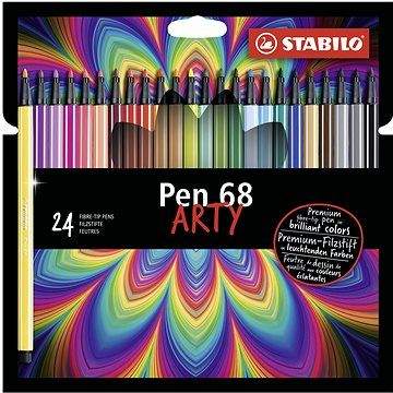 STABILO Pen 68 24 ks kartonové pouzdro "ARTY"