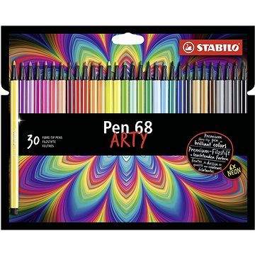 STABILO Pen 68 30 ks kartonové pouzdro "ARTY"