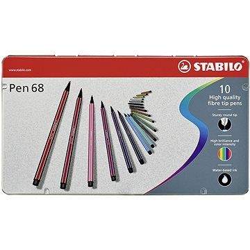 STABILO Pen 68 10 ks kovové pouzdro