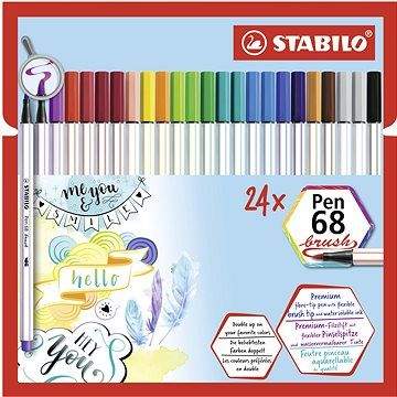 STABILO Pen 68 brush 24 ks pouzdro