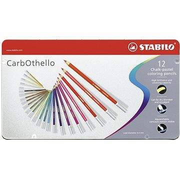 STABILO CarbOthello 12 ks kovové pouzdro