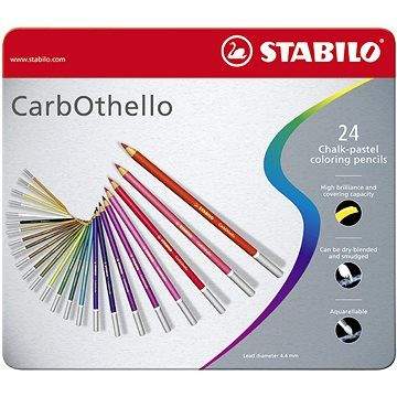 STABILO CarbOthello 24 ks kovové pouzdro