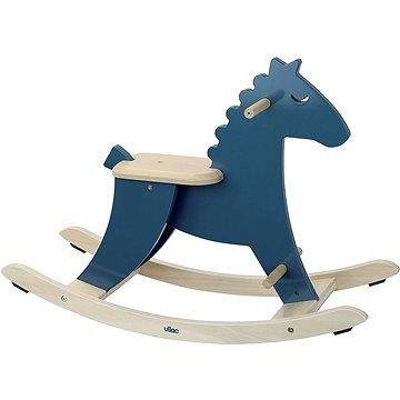 Vilac Dřevěný houpací kůň modrý 